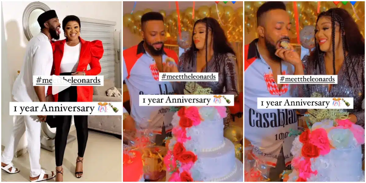 “I’m thankful for a love like this” – Peggy Ovire celebrates 1 year wedding anniversary with husband Frederick Leonard