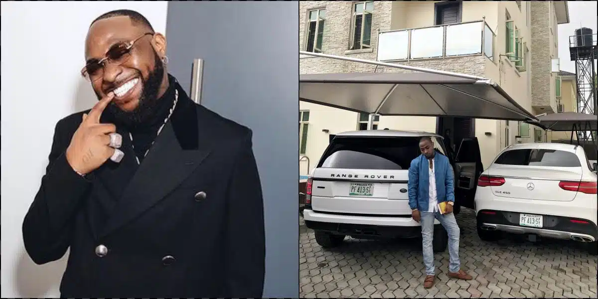 “Your dream car fit be another pesin throwback” – Reactions trail photo of Davido with Mercedes Benz GLE in 2017